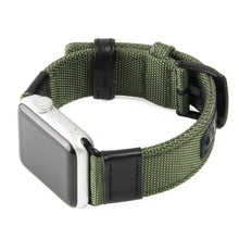 Load image into Gallery viewer, Nylon Fabric & Leather Apple Watch Bands - 4 color options 38mm - 49mm Axios Bands