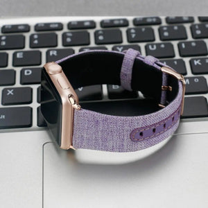 Nylon Fabric & Leather Apple Watch Bands - 6 color options 38mm - 49mm Axios Bands