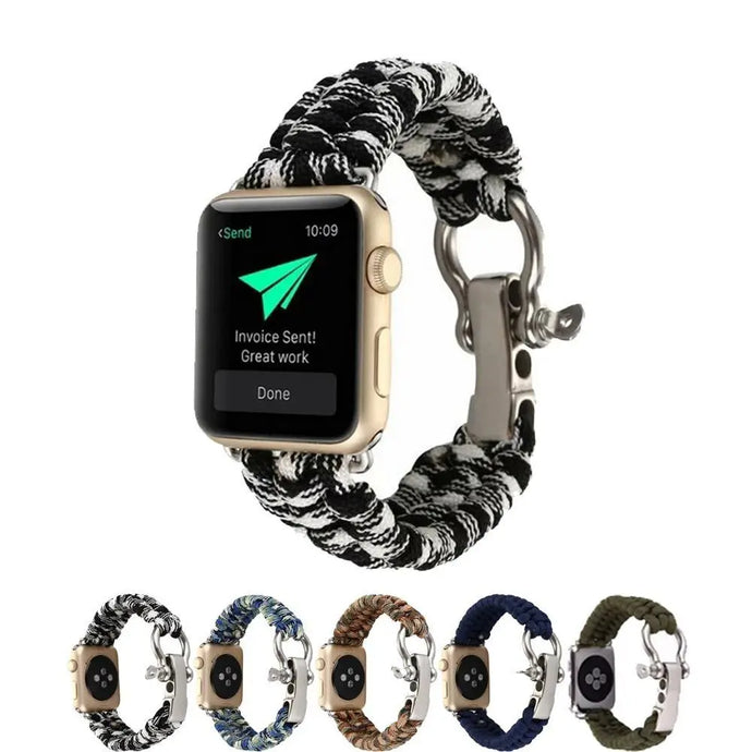 Nylon Woven Rope Apple Watch Bands - 9 color options 38mm - 49mm Axios Bands