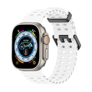Ocean & Sports Durable Silicone Strap For Apple Watch Band S10 42mm to 49mm - 9 Colors Axios Bands