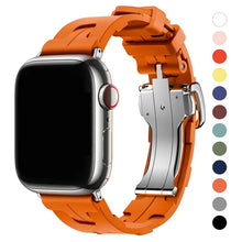 Load image into Gallery viewer, Original Soft Rubber Strap with Metal Buckle for Apple Watch Band Axios Bands