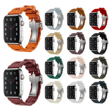 Load image into Gallery viewer, Original Soft Rubber Strap with Metal Buckle for Apple Watch Band Axios Bands