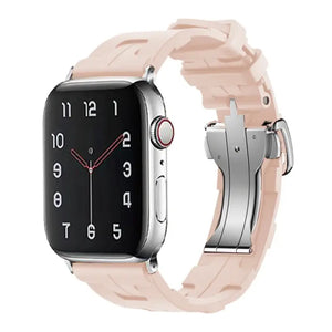 Original Soft Rubber Strap with Metal Buckle for Apple Watch Band Axios Bands