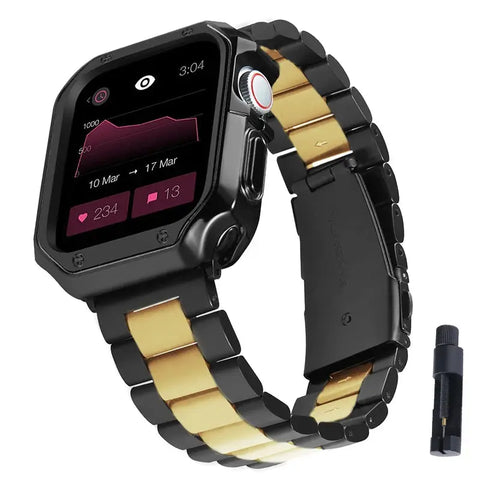 Premium Stainless Steel Band + Case for Apple Watch Ultra 2, 38mm to 49mm - 14 Colors - 
