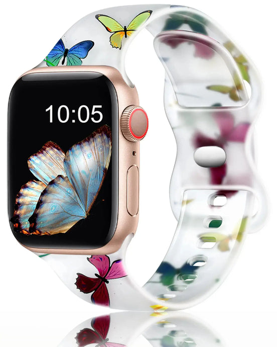 Printed Silicone Apple Watch Band - 7 Color Options 38mm - 49mm Axios Bands
