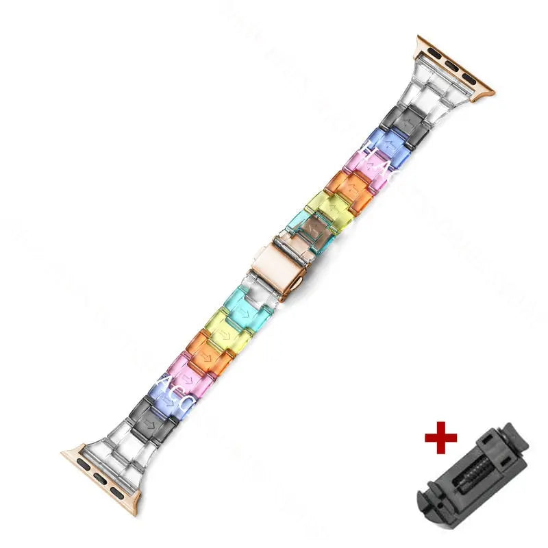 Resin Apple Watch Bands - 16 color options 38mm - 49mm Axios Bands