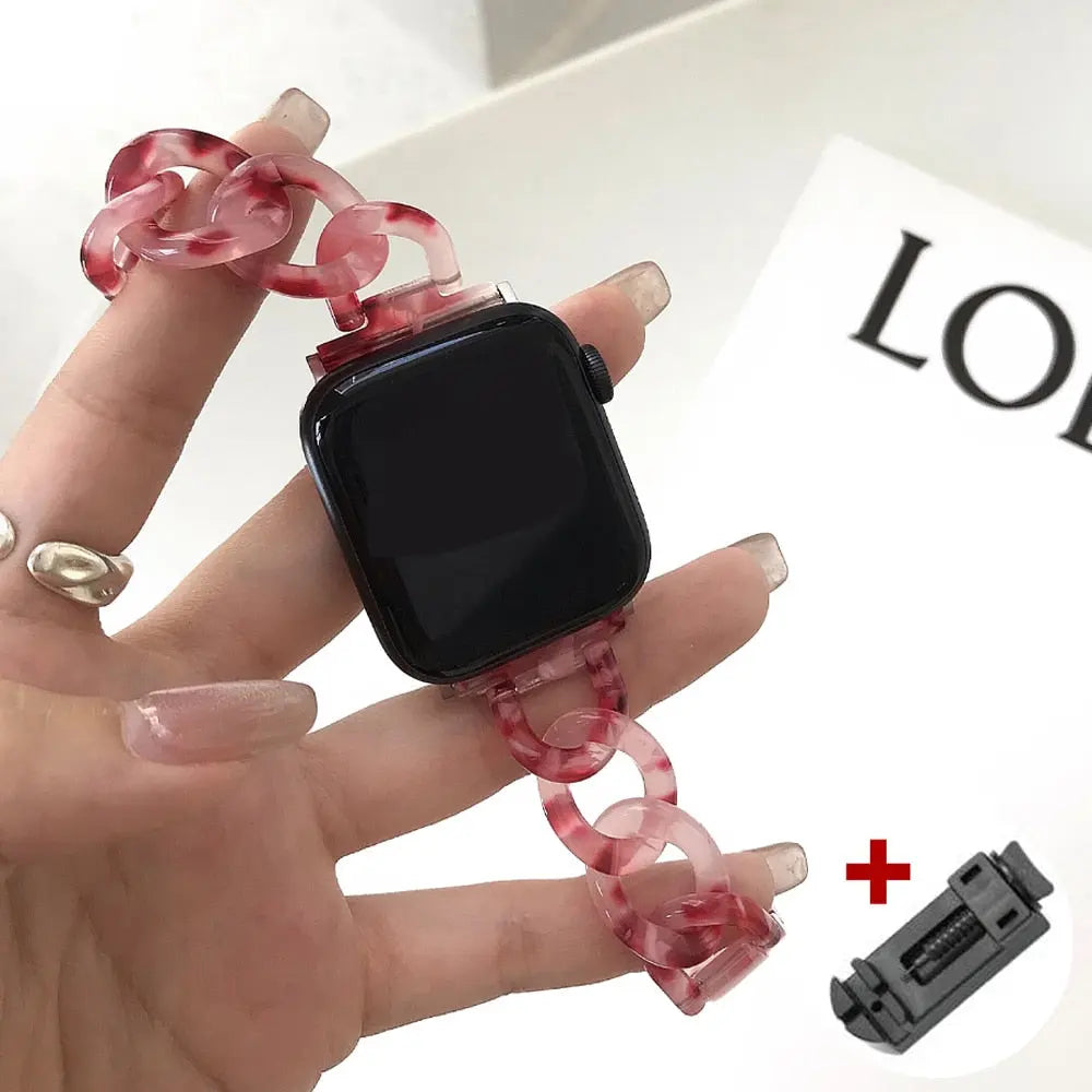 Resin Apple Watch Bands - 4 color options 38mm - 49mm Axios Bands