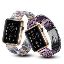 Load image into Gallery viewer, Resin &amp; Metal Apple Watch Bands - 10 color options 38mm - 49mm Axios Bands
