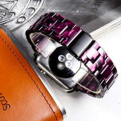 Resin & Metal Apple Watch Bands - 10 color options 38mm - 49mm -