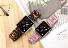 Load image into Gallery viewer, Resin &amp; Metal Apple Watch Bands - 10 color options 38mm - 49mm Axios Bands
