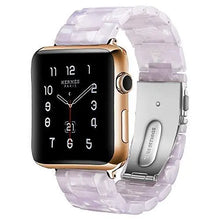 Load image into Gallery viewer, Resin &amp; Metal Apple Watch Bands - 10 color options 38mm - 49mm Axios Bands
