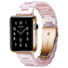 Resin & Metal Apple Watch Bands - 10 color options 38mm - 49mm - 