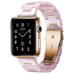 Resin & Metal Apple Watch Bands - 10 color options 38mm - 49mm -