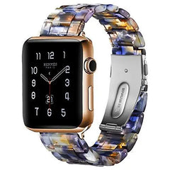 Resin & Metal Apple Watch Bands - 10 color options 38mm - 49mm - 