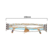 Load image into Gallery viewer, Elastic Beaded Apple Watch Bands - 4 color options 38mm - 49mm
