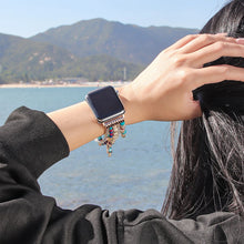 Load image into Gallery viewer, Elastic Beaded Apple Watch Bands - 4 color options 38mm - 49mm