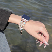 Load image into Gallery viewer, Elastic Beaded Apple Watch Bands - 4 color options 38mm - 49mm