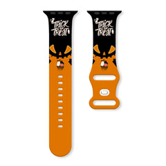 Halloween Printed Silicone Apple Watch Band - 5 Color Options 38mm - 49mm - 