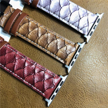 Load image into Gallery viewer, Leather Apple Watch Band - 8 Color Options 38mm - 49mm
