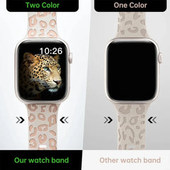 Engraved Two-Tone Silicone Band - 11 color options - 38mm-49mm - 