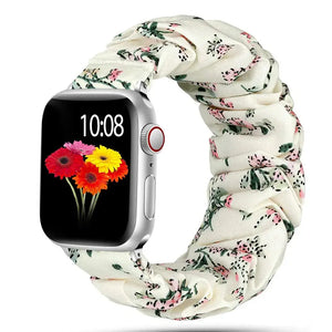 Scrunchie Elastic Nylon Apple Watch Band - 19 color options 38mm - 49mm Axios Bands