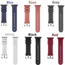 Load image into Gallery viewer, Silicone Apple Watch Bands - 6 color options 38mm - 49mm Axios Bands