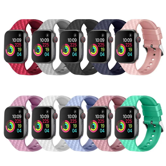 Silicone Apple Watch Bands - 9 color options 38mm - 49mm Axios Bands