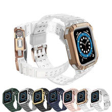 Load image into Gallery viewer, Silicone Apple Watch Bands + CASE - 15 color options 38mm - 45mm Axios Bands
