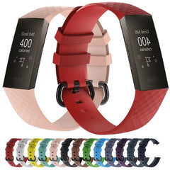 Silicone Band For Charge 3 & 4 - 13 color options - 