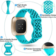 Load image into Gallery viewer, Silicone Breathable Sport Band For Fitbit Versa 3 - 10 Color Options Axios Bands
