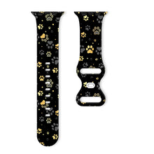 Load image into Gallery viewer, Silicone Dog Paw Print Apple Watch Band - 8 color options 38mm- 49mm Axios Bands
