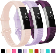 Silicone Fitbit Band For Alta, Alta HR, Ace - 16 color options -