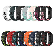 Load image into Gallery viewer, Silicone Fitbit Band For Charge 3 &amp; 4 - 15 color options Axios Bands
