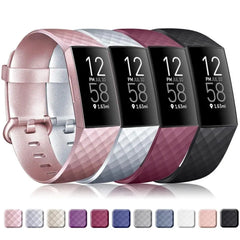 Silicone Fitbit Band For Charge 3 & 4 - 19 color options -