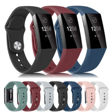 Load image into Gallery viewer, Silicone Fitbit Band For Charge 3 &amp; 4 - 9 color options Axios Bands
