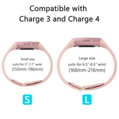 Silicone Fitbit Band For Charge 3 & 4 - 9 color options -