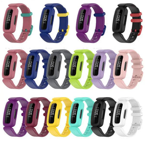 Silicone Fitbit Band For Inspire, Inspire 2, Inspire HR, Ace 2 & 3 - sixteen color options. Axios Bands