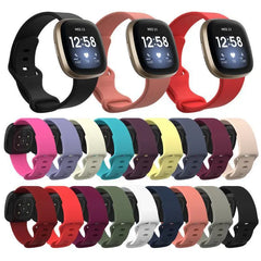 Silicone Fitbit Band For Versa 3 / 4 - Sense 1 / 2 (17 color options) -