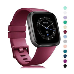 Silicone Fitbit Band For Versa, Versa 2, Versa Lite - 13 color options -