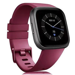 Silicone Fitbit Band For Versa, Versa 2, Versa Lite - 13 color options -