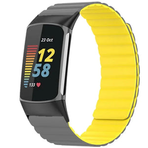 Silicone Magnetic Fitbit Band For Charge 5 - 8 color options Axios Bands