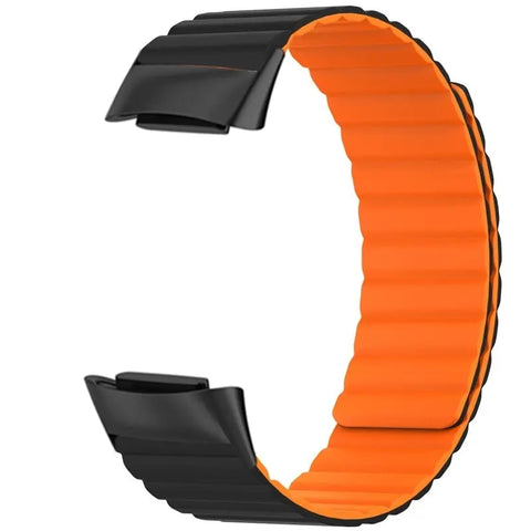 Silicone Magnetic Fitbit Band For Charge 5 & 6 - 8 color options -