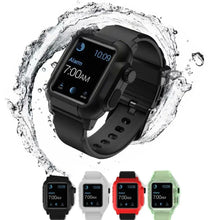 Load image into Gallery viewer, Silicone Waterproof Apple Watch Bands + Case - 16 color options 38mm - 45mm Axios Bands
