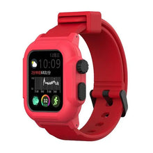 Load image into Gallery viewer, Silicone Waterproof Apple Watch Bands + Case - 16 color options 38mm - 45mm Axios Bands
