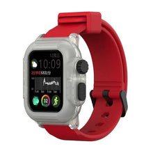 Load image into Gallery viewer, Silicone Waterproof Apple Watch Bands + Case - 16 color options 38mm - 45mm Axios Bands
