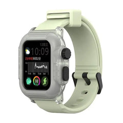 Silicone Waterproof Apple Watch Bands + Case - 16 color options 38mm - 45mm -