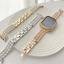 Load image into Gallery viewer, Sleek Metal Pearl Strap for Apple Watch Band - 4 Colors Axios Bands
