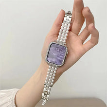 Load image into Gallery viewer, Sleek Metal Pearl Strap for Apple Watch Band - 4 Colors Axios Bands
