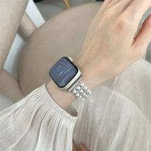 Load image into Gallery viewer, Sleek Metal Pearl Strap for Apple Watch Band - 4 Colors Axios Bands
