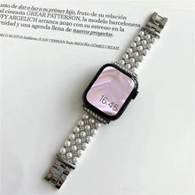 Load image into Gallery viewer, Sleek Metal Pearl Strap for Apple Watch Band - 4 Colors Axios Bands
